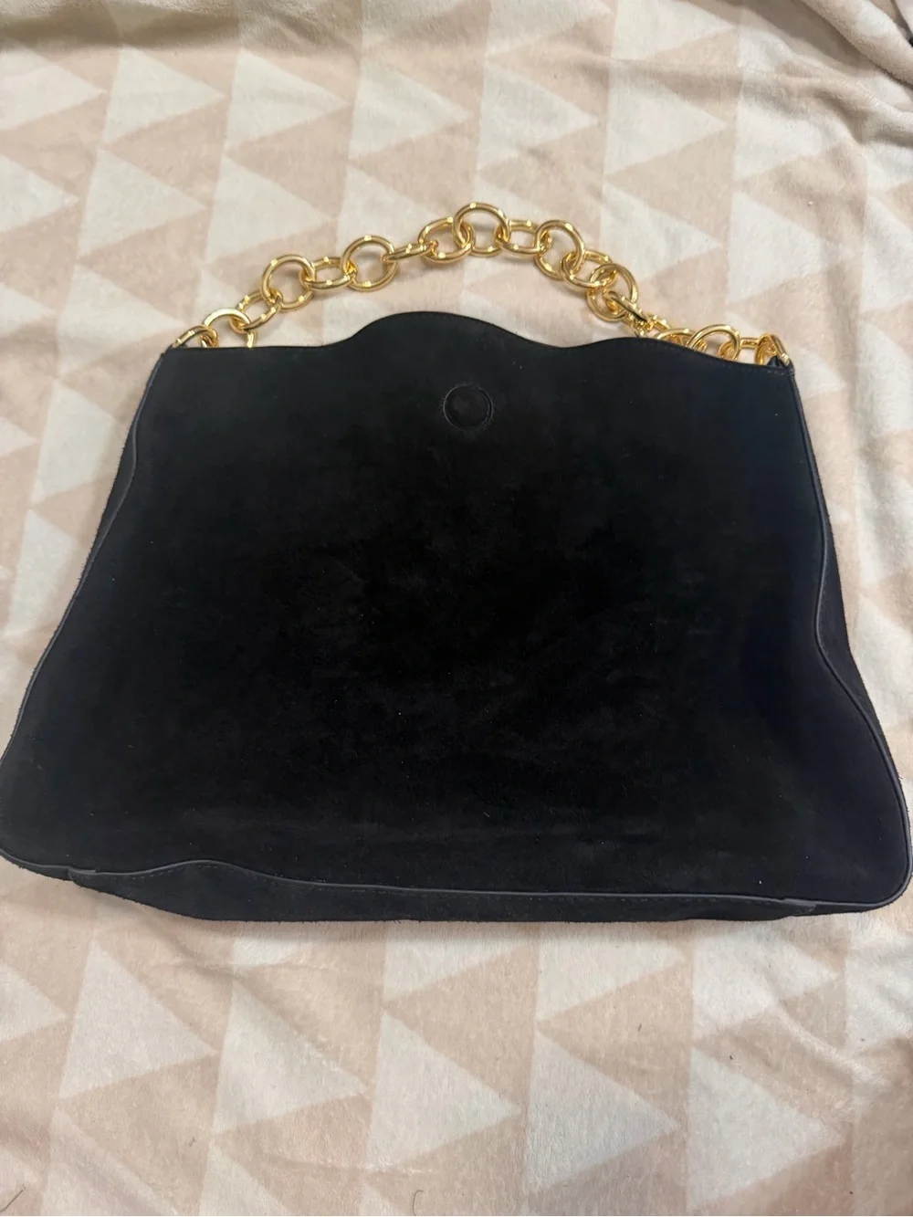 J crew Berkeley chainlink shoulder bag in suede